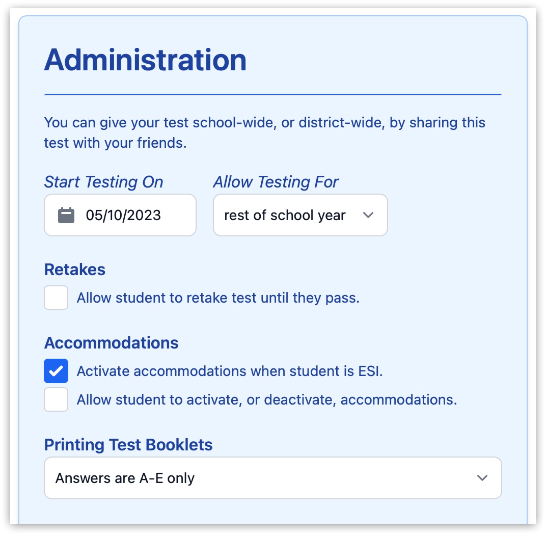 screenshot student take a test