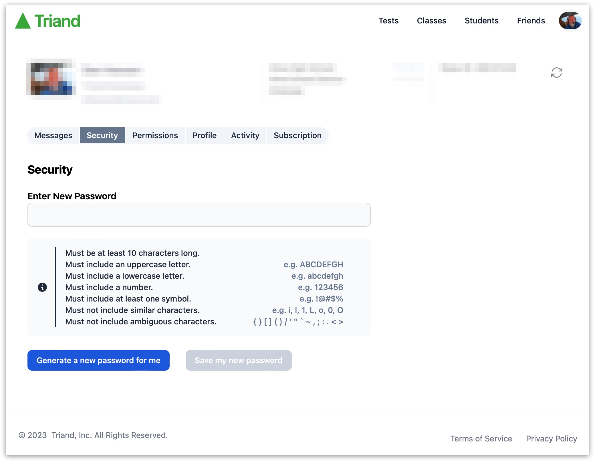 screenshoot account reset password